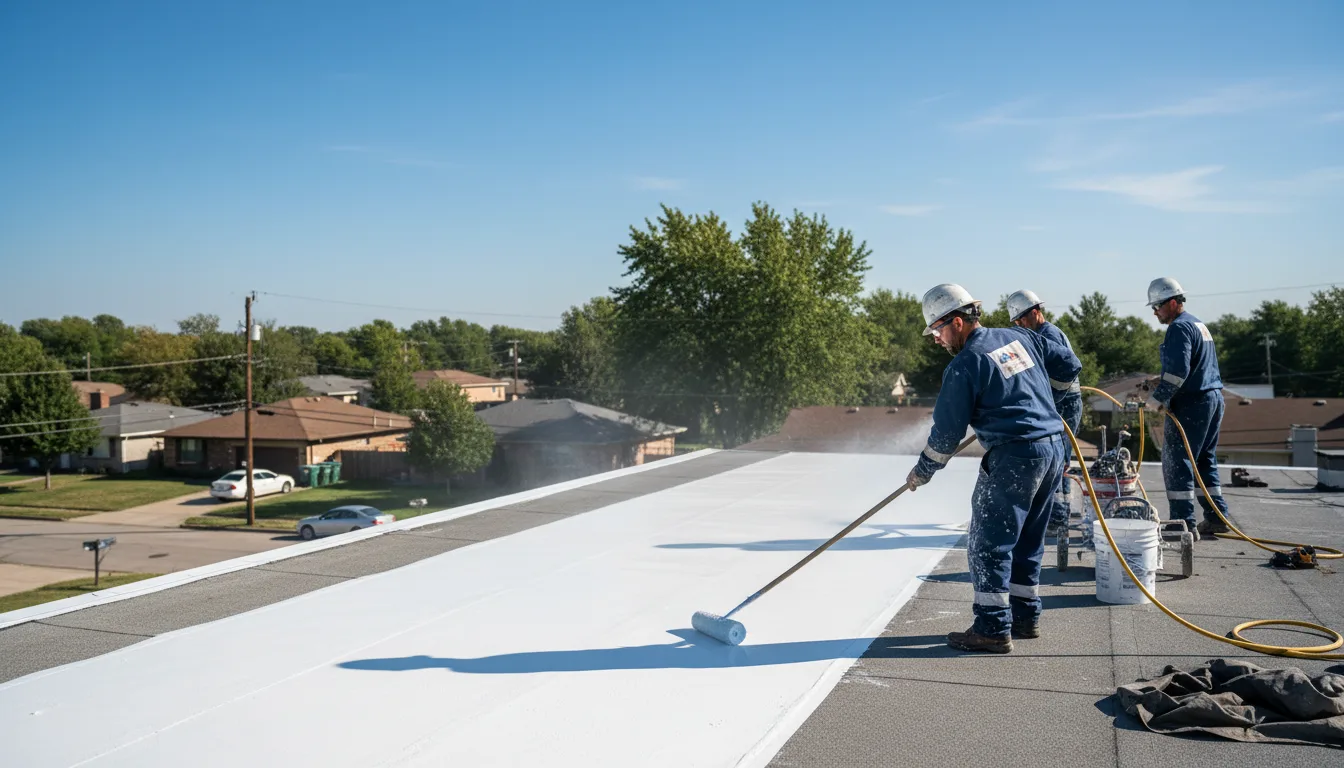 Commercial roof coating in North Bangor, NY near me